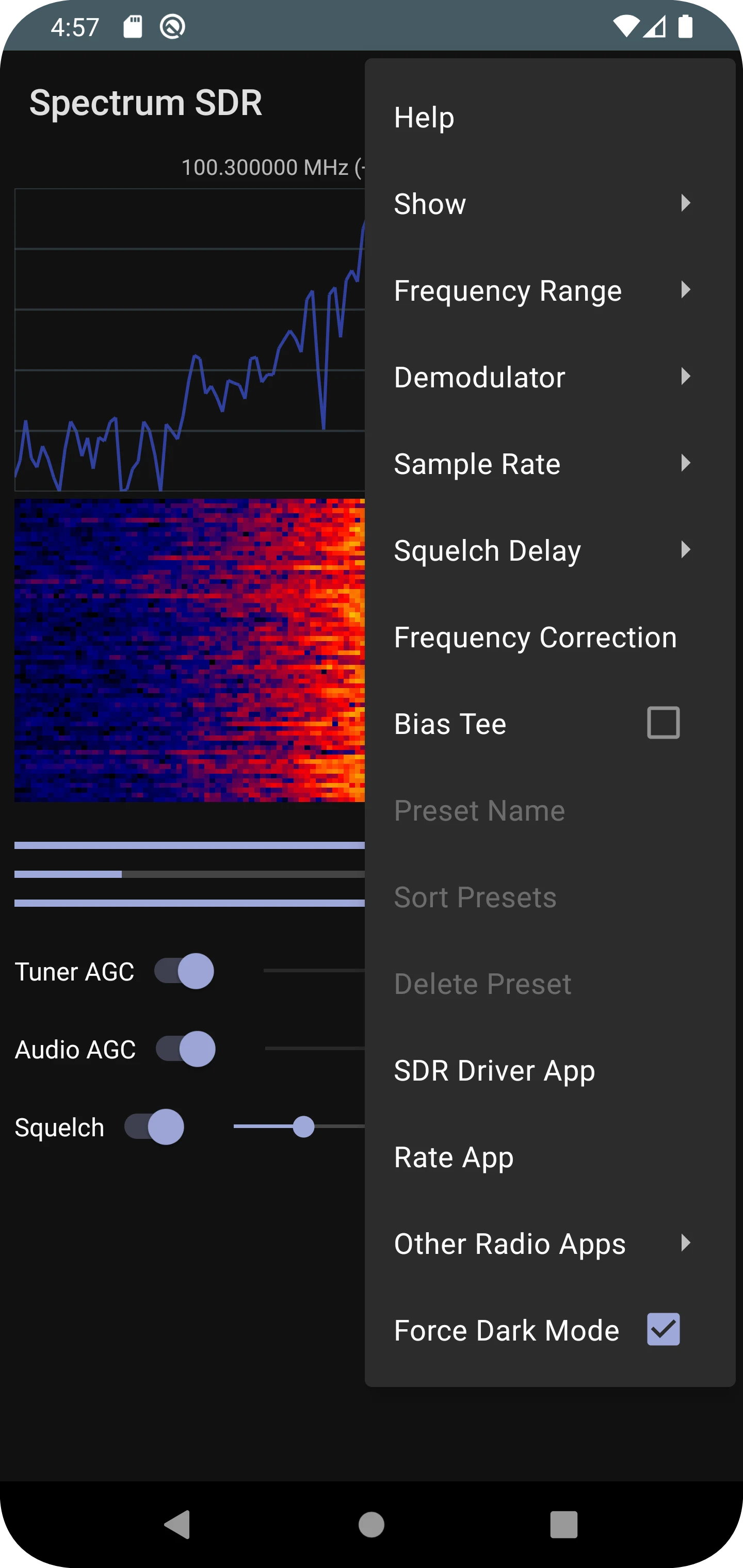 Spectrum SDR (RTL-SDR) screenshot